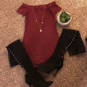 Maroon dress